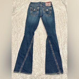 True Religion jeans, Joey Super T low rise,flare leg.